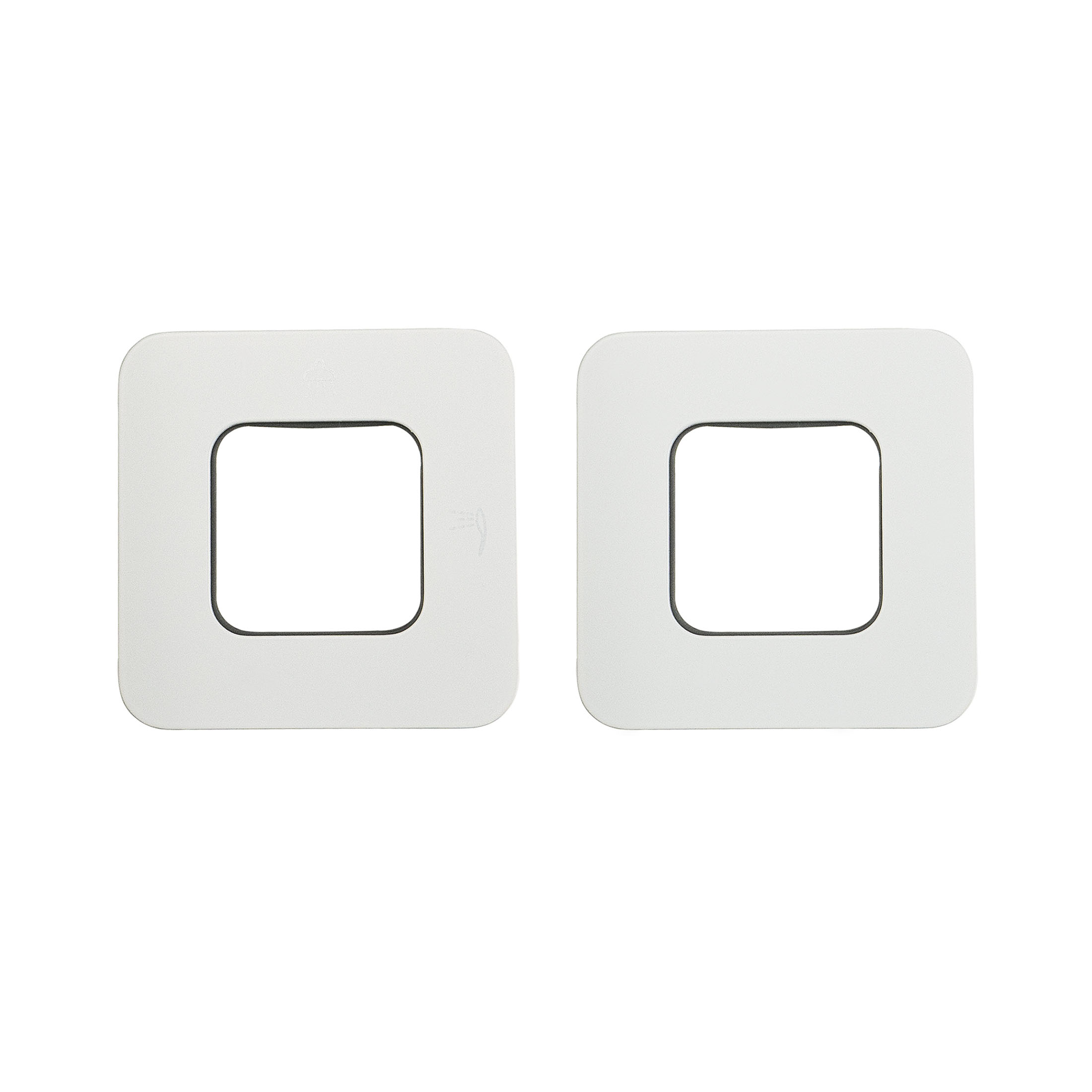 wall plate, for concealed taps - 2 pcs