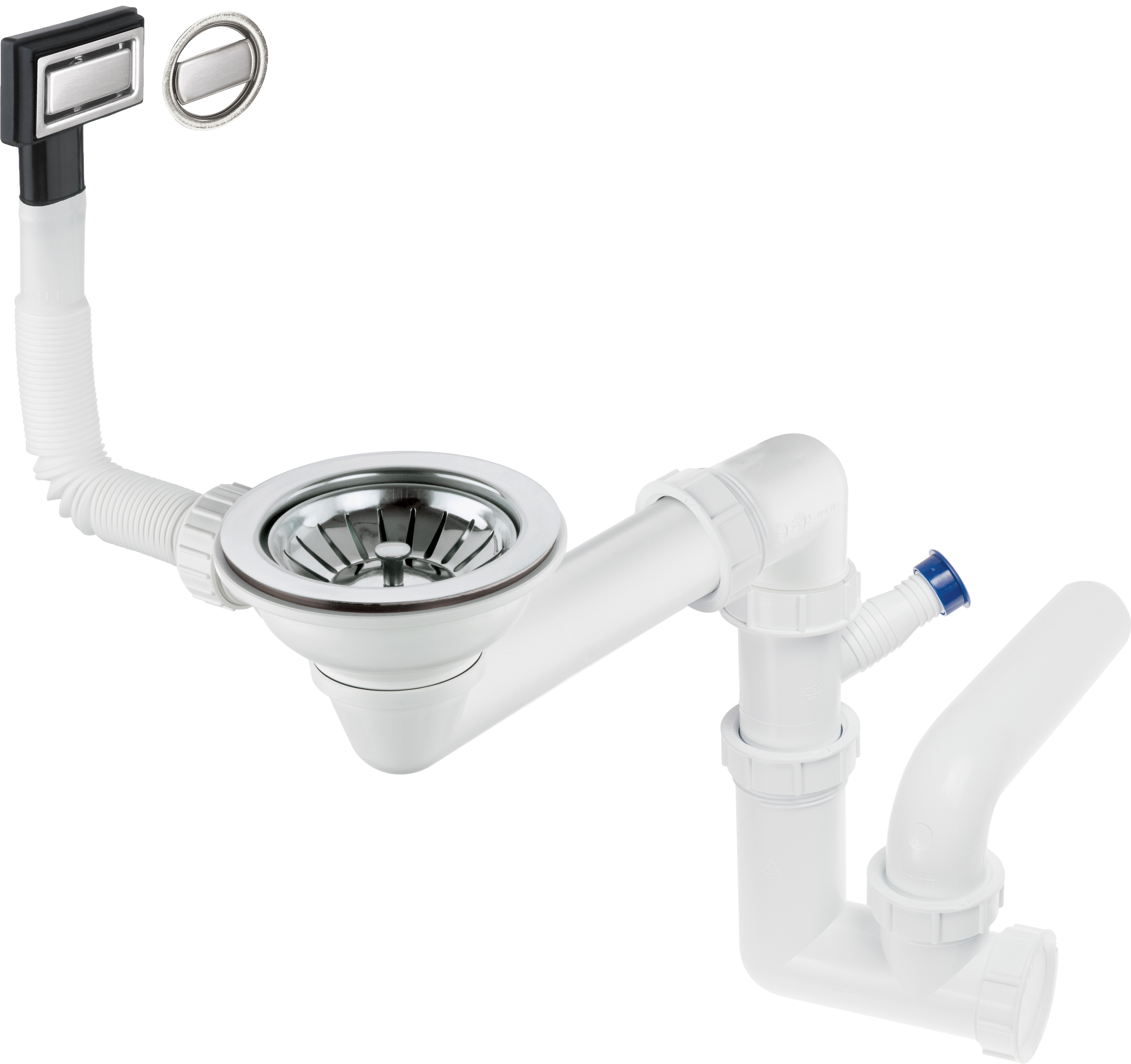 Syfon do zlewozmywaka 1-komorowego - Space-Saver