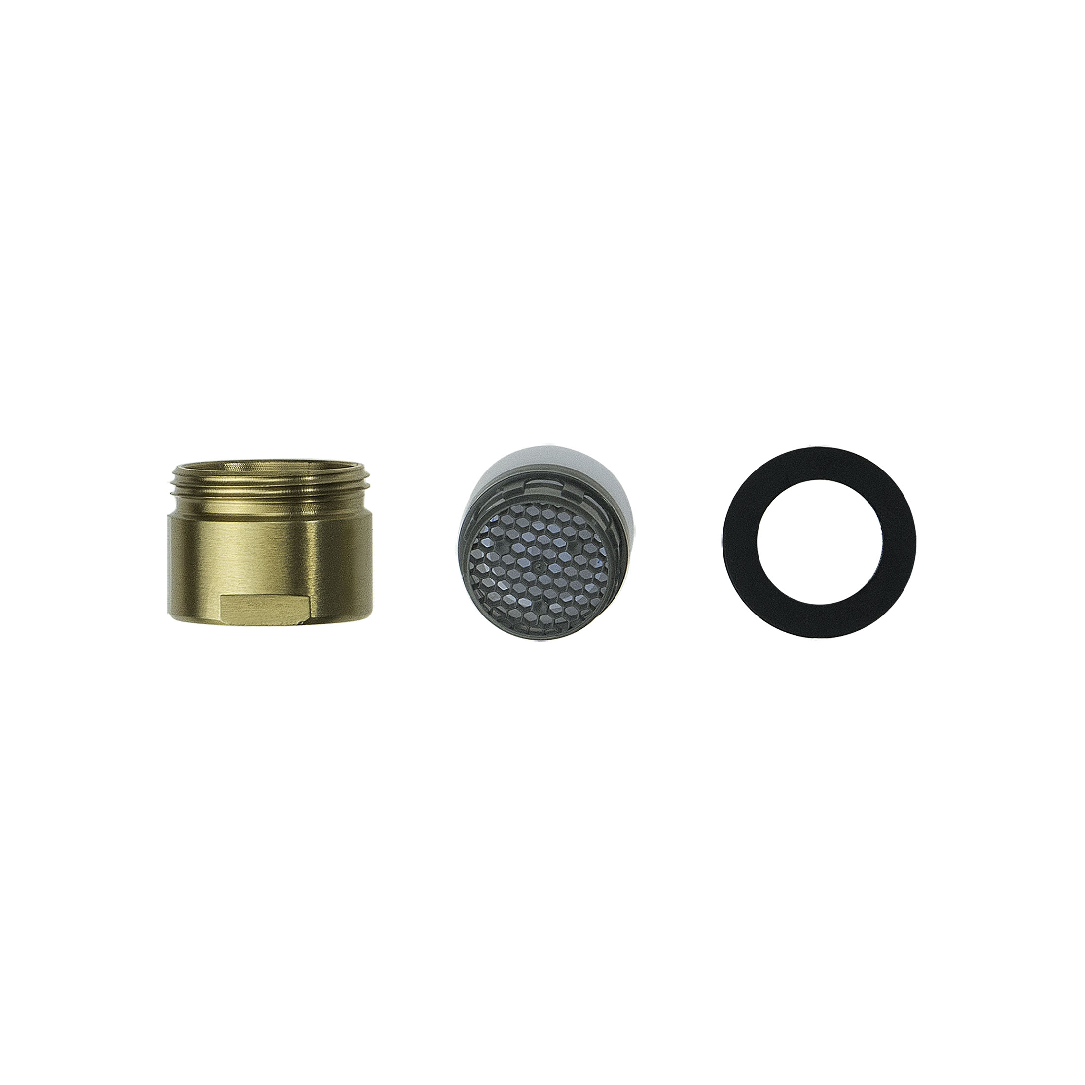 Aerator, for kitchen taps, for water filtration