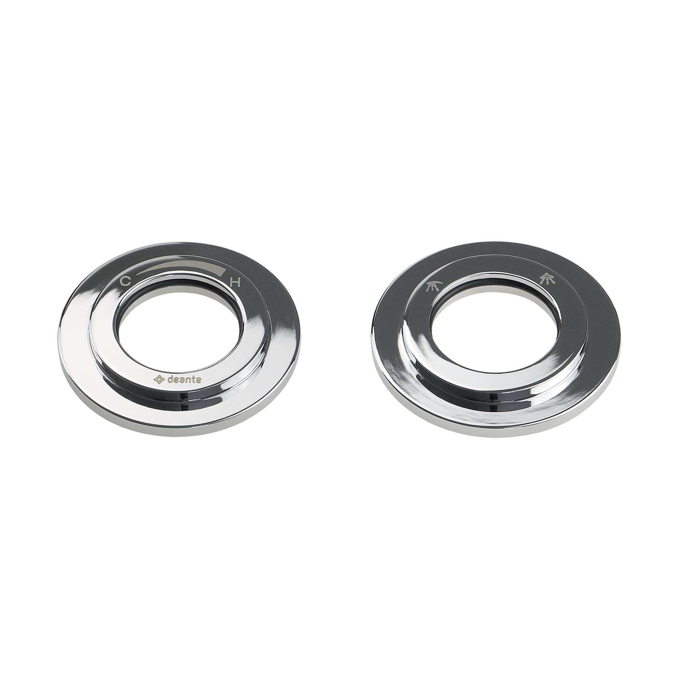 wall plate, for concealed taps - 2 pcs