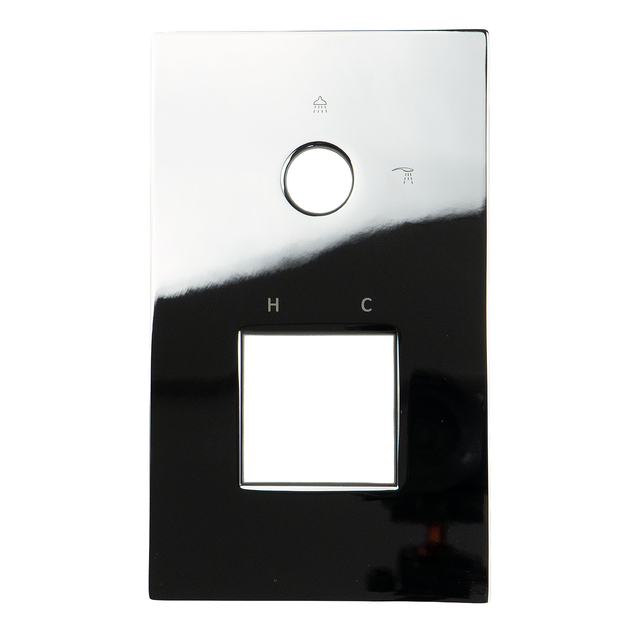 wall plate, for concealed taps
